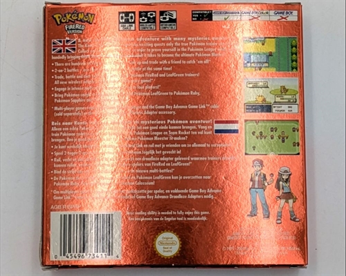 Pokemon FireRed Version - I Original Æske - Gameboy Advance Spil (A Grade) (Genbrug)